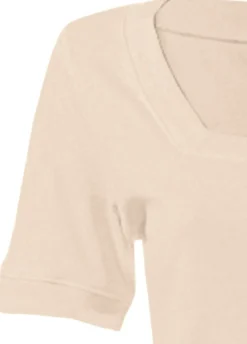 Basics|Shirts|heine Shirt aus Rippenware beige