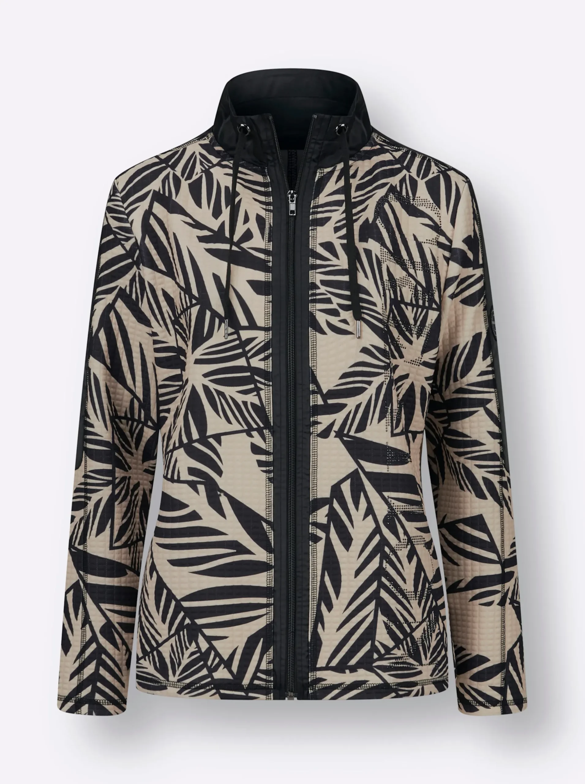 Jacken| Shirtjacke schwarz-sand