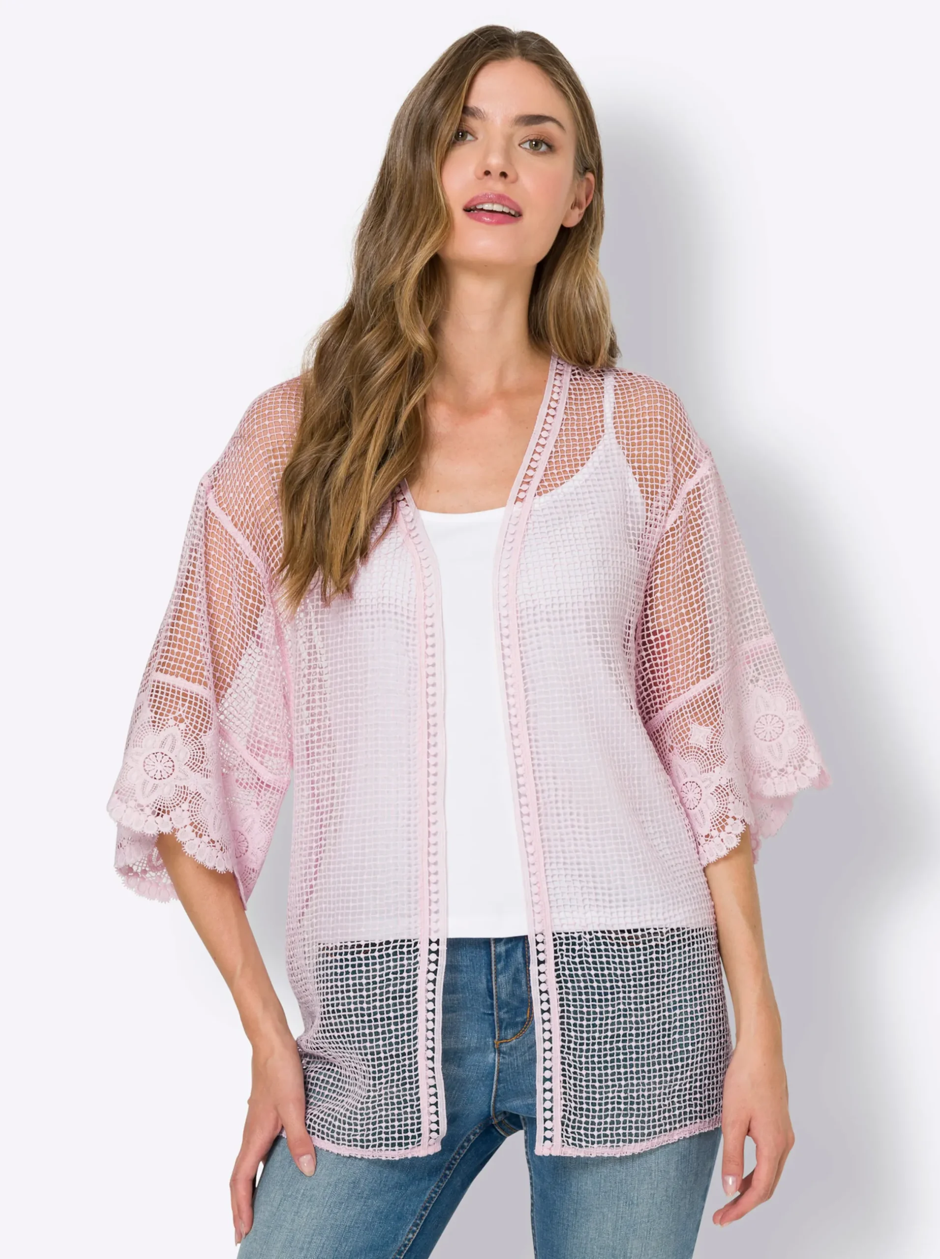Jacken|heine Shirtjacke hellrosé