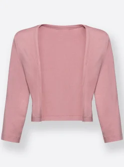 Strandmode| Shirtjacke in Viskose-Qualität rosenquarz