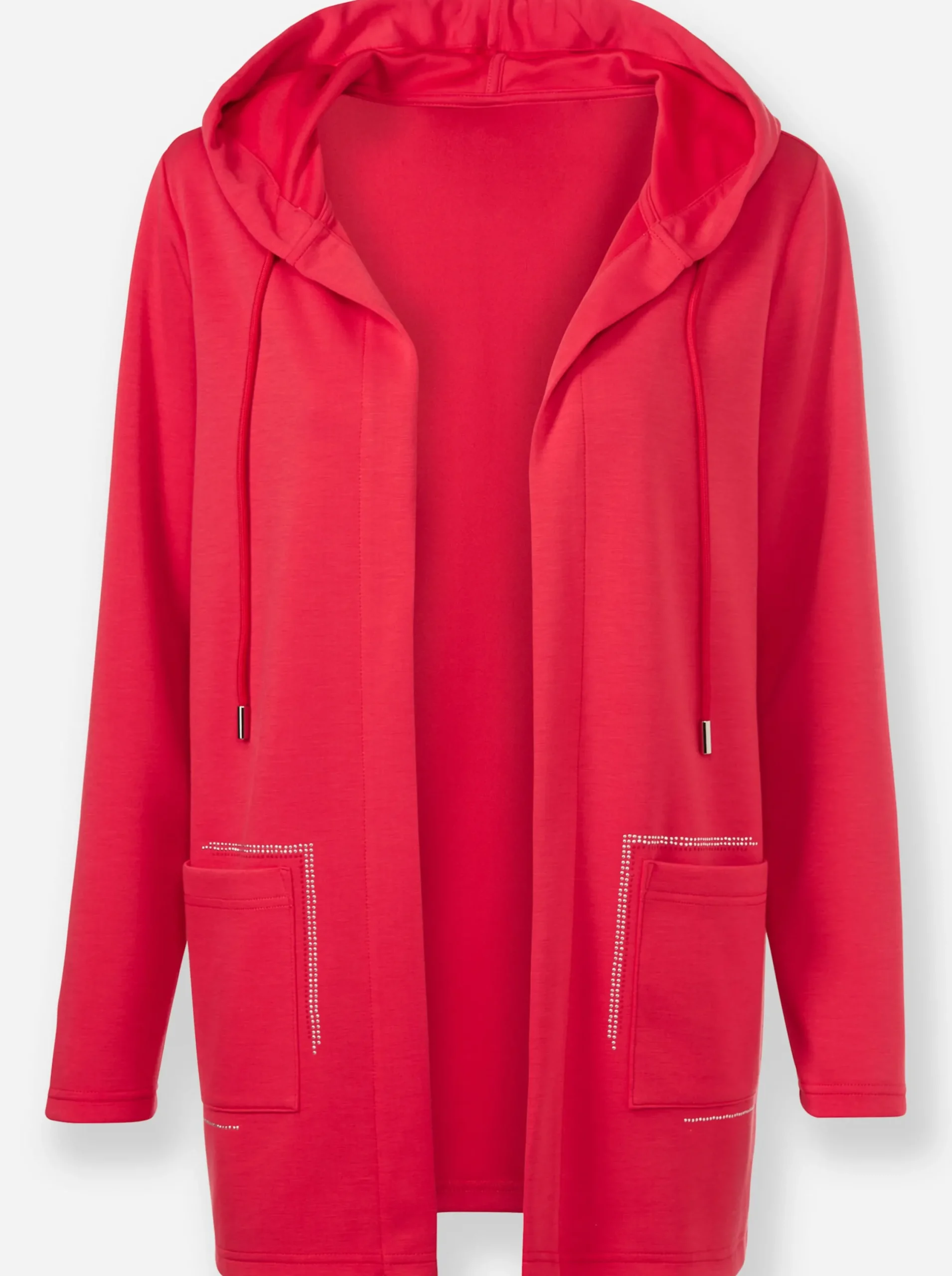 Jacken|heine Shirtjacke mit leichtem Glanz erdbeere