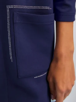 Jacken|heine Shirtjacke mit leichtem Glanz marine