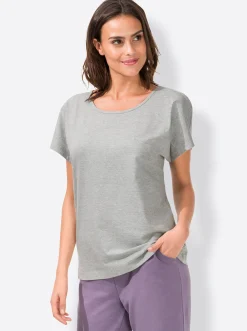 Homewear|Homewear|feel good Shirts grau+grau-gepunktet