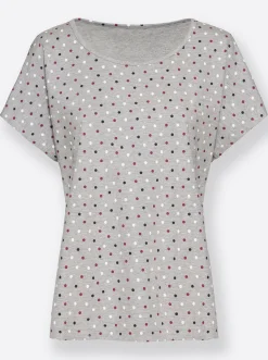 Homewear|Homewear|feel good Shirts grau+grau-gepunktet