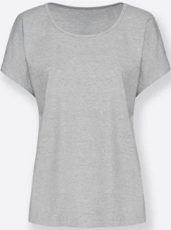 Homewear|Homewear|feel good Shirts grau+grau-gepunktet