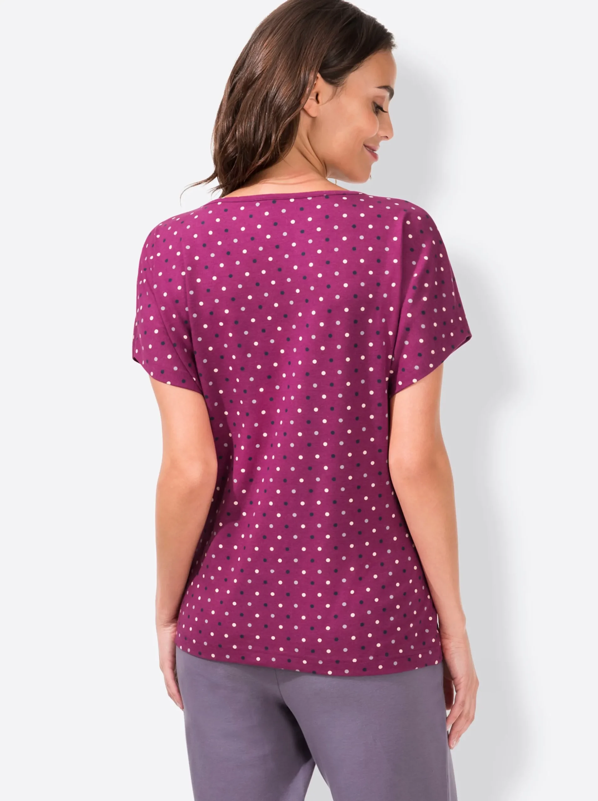 Homewear|Homewear|feel good Shirts beere+beere-gepunktet