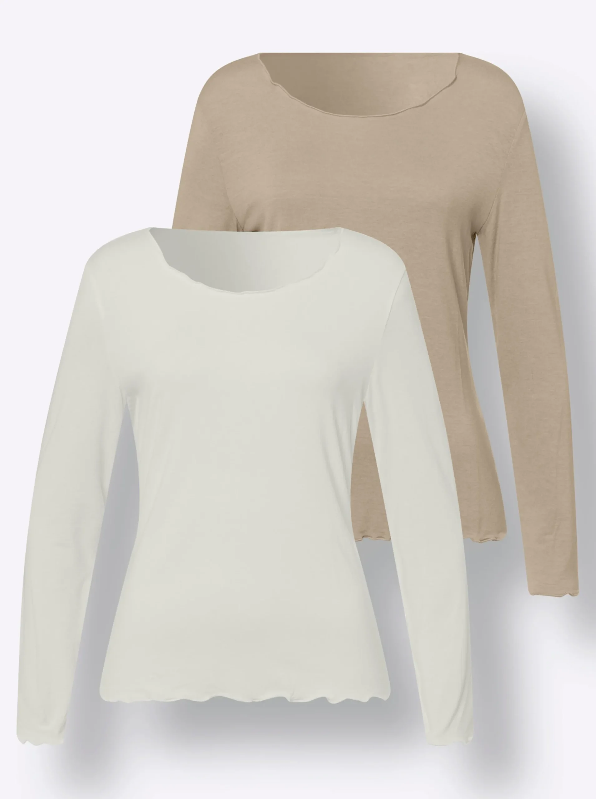 Shirts|heine Shirt-Set in Viskose-Qualität beige-ecru
