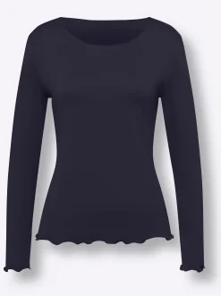 Shirts|heine Shirt-Set in Viskose-Qualität marine-ecru