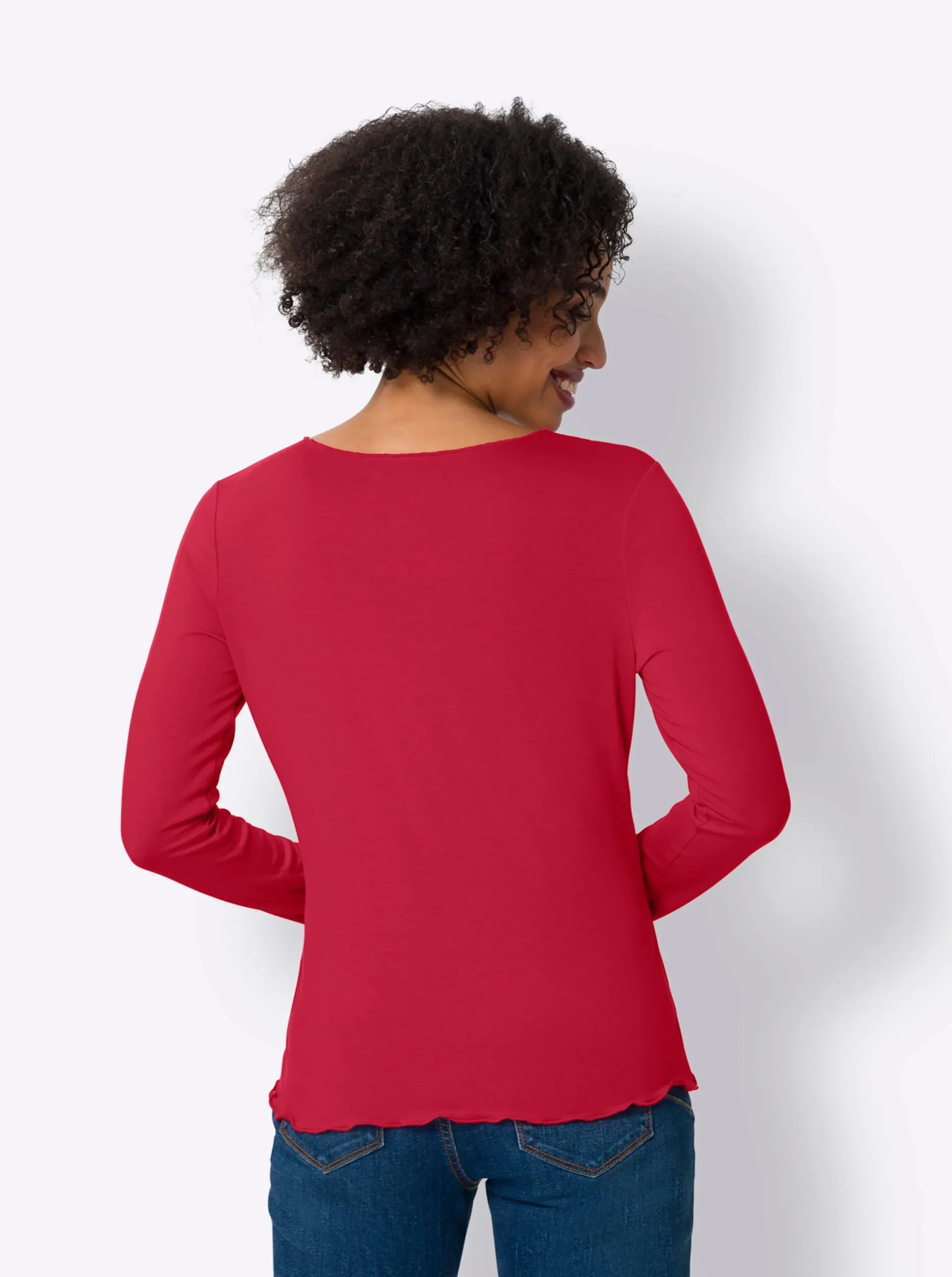 Shirts|heine Shirt-Set in Viskose-Qualität rot-ecru