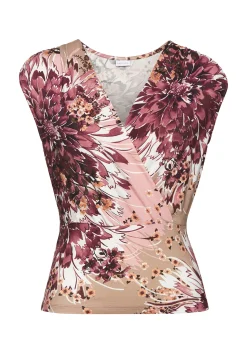 Strandmode|LASCANA Shirttop taupe-beerebedruckt