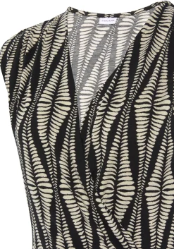 Strandmode|Shirts|LASCANA Shirttop schwarz-sandbedruckt