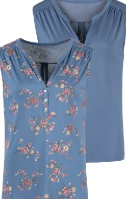 Strandmode|Shirts|LASCANA Shirttop blau