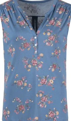 Strandmode|Shirts|LASCANA Shirttop blau