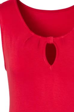Strandmode|LASCANA Shirttop rot,dunkelgrau