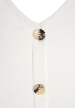 Strandmode|LASCANA Shirttop creme,schwarz