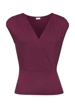 Strandmode|Shirts|LASCANA Shirttop aubergine/burgunder