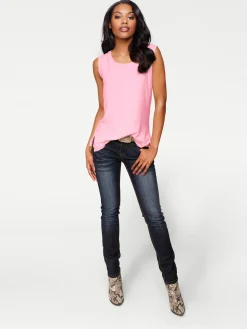 Strandmode|heine Shirttop im Lagen-Look rosé