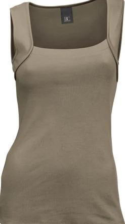 Strandmode|heine Shirttop mit Karree-Ausschnitt oliv