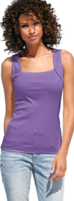 Shirts|heine Shirttop mit Karree-Ausschnitt lila