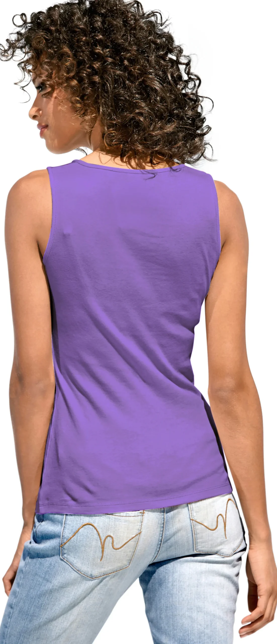 Shirts|heine Shirttop mit Karree-Ausschnitt lila