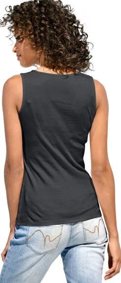 Basics|heine Shirttop mit Karree-Ausschnitt schwarz
