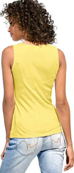 Strandmode|Basics|heine Shirttop mit Karree-Ausschnitt gelb