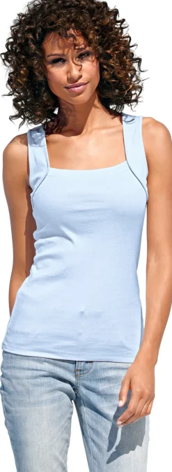 Basics|Shirts|heine Shirttop mit Karree-Ausschnitt bleu