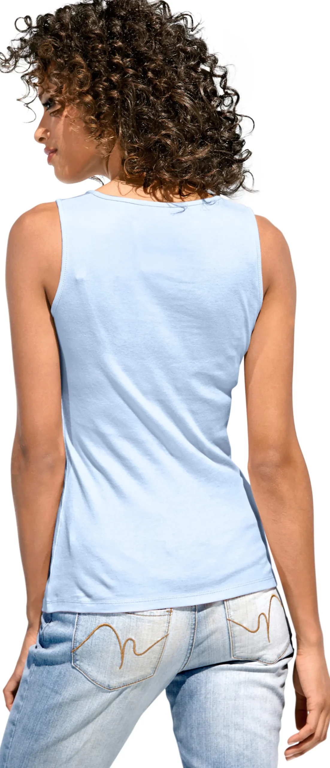 Basics|Shirts|heine Shirttop mit Karree-Ausschnitt bleu