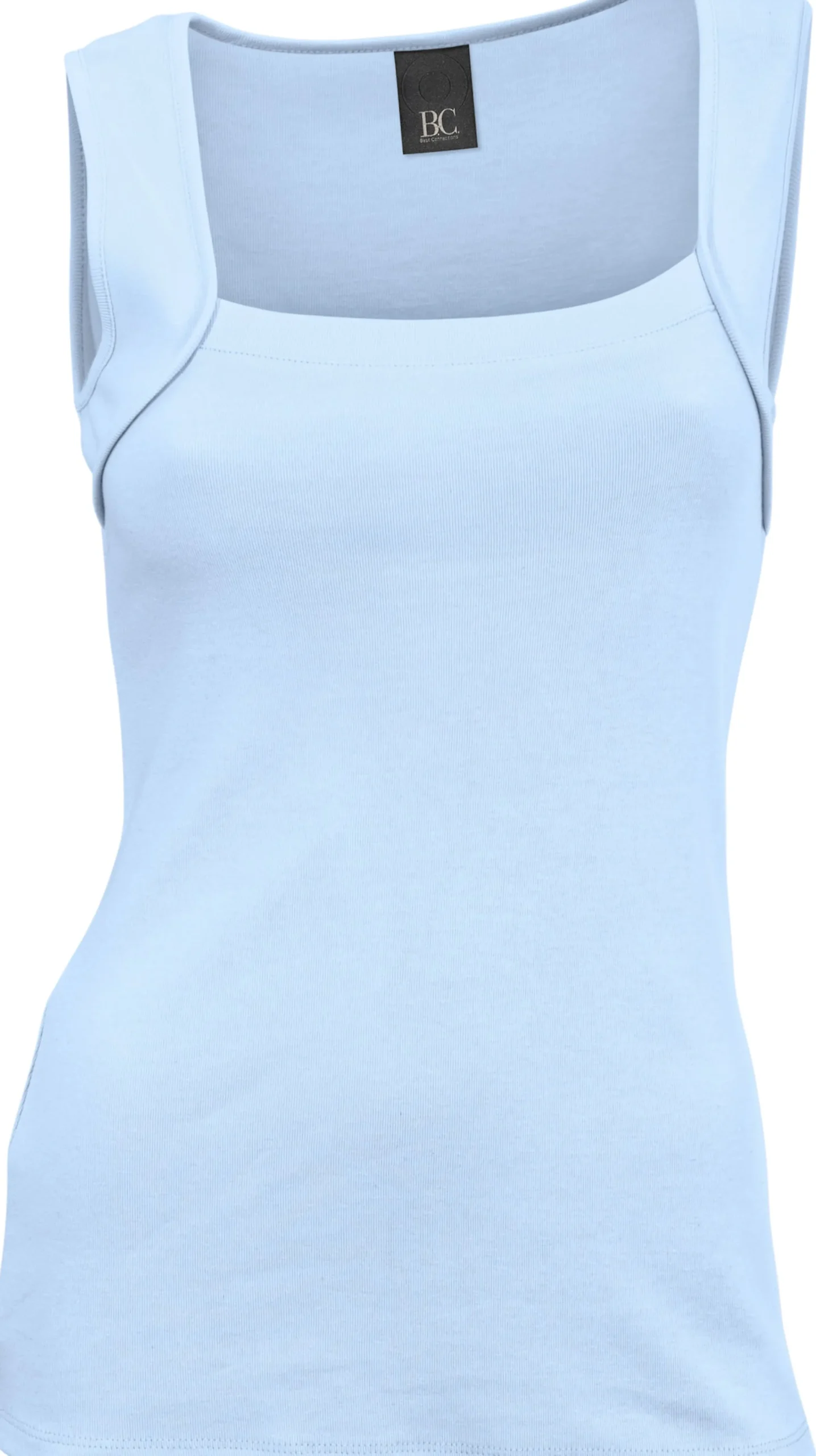 Basics|Shirts|heine Shirttop mit Karree-Ausschnitt bleu