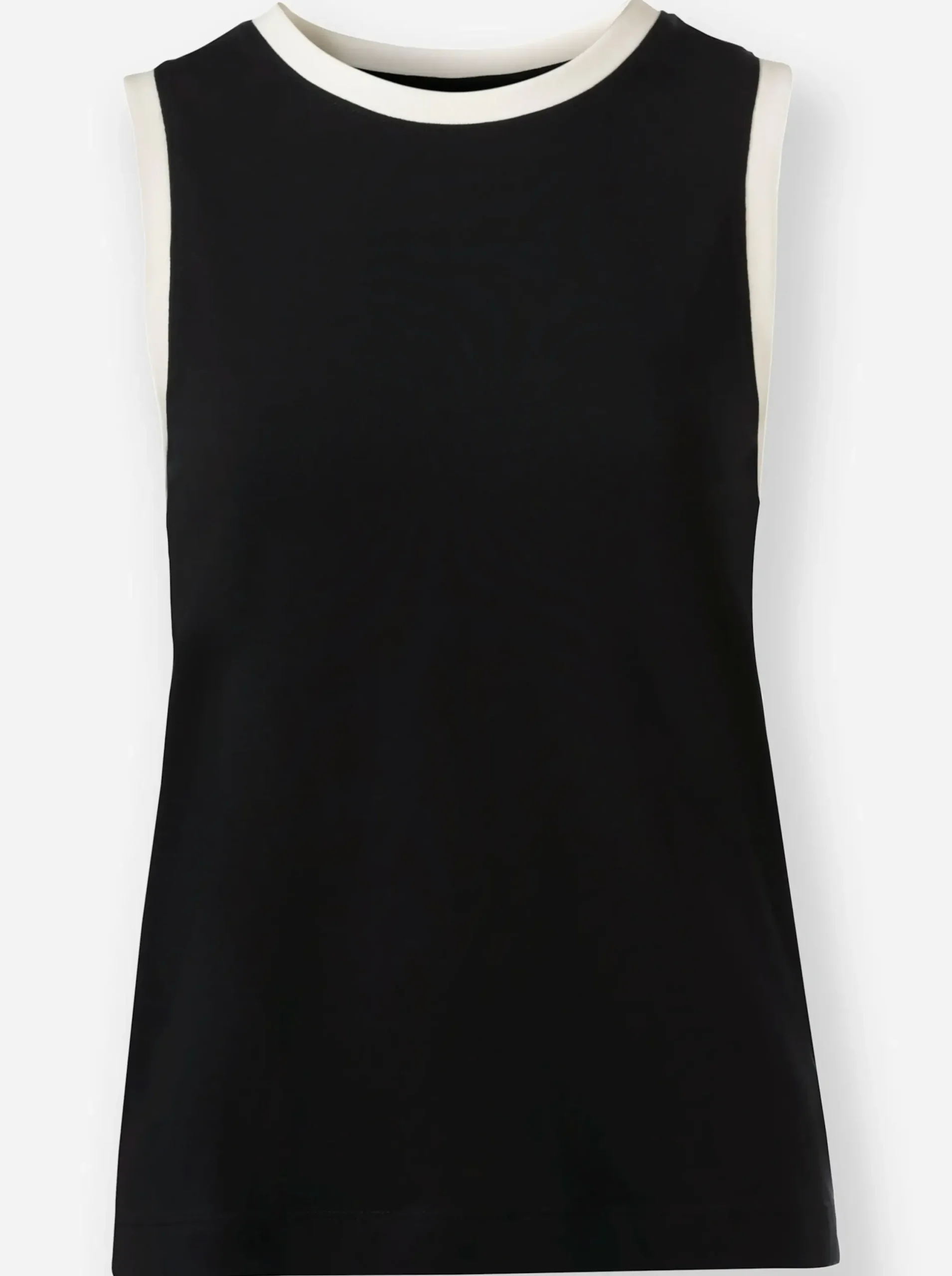Shirts|heine Shirttop mit Kontrastblenden schwarz