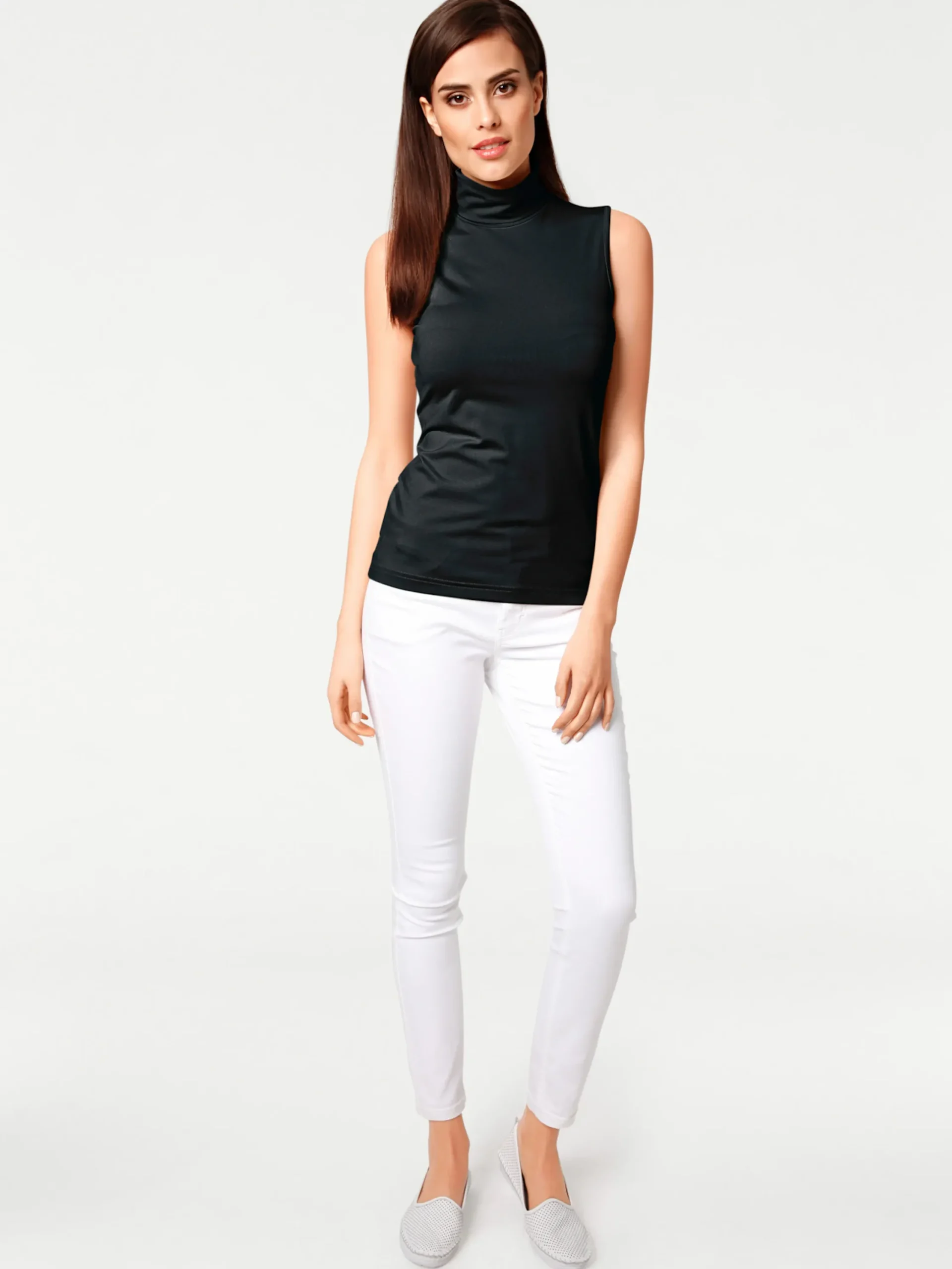 Shirts|heine Shirttop mit Rollkragen schwarz