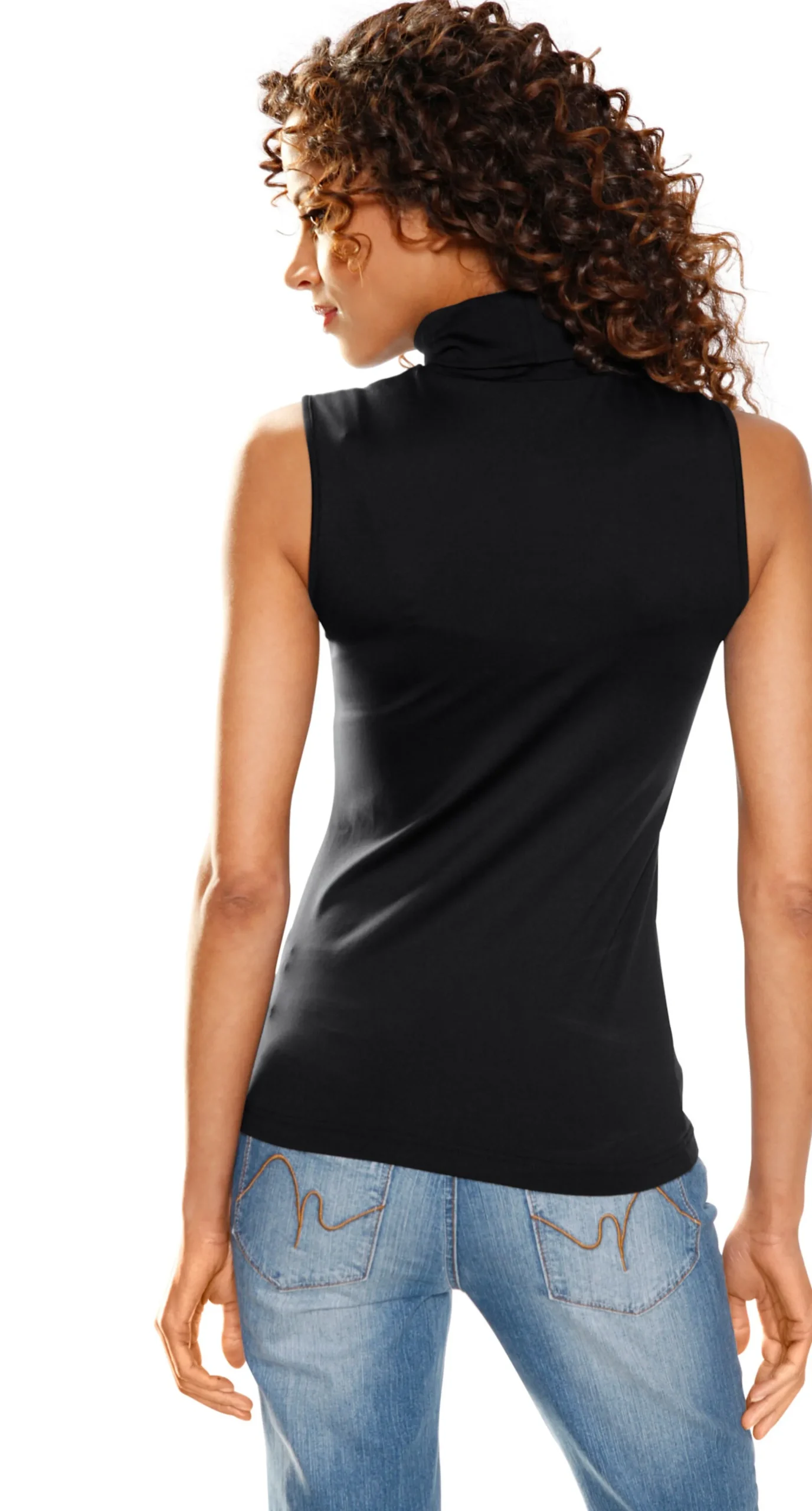 Shirts|heine Shirttop mit Rollkragen schwarz