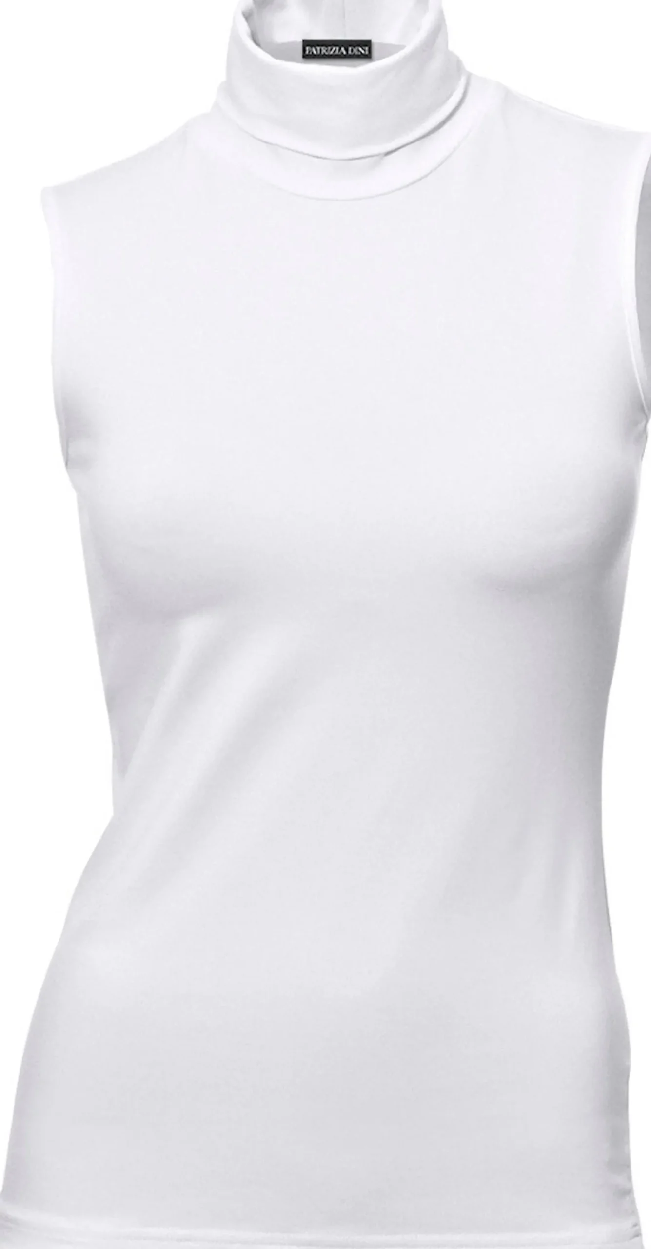 Basics|heine Shirttop mit Rollkragen weiß