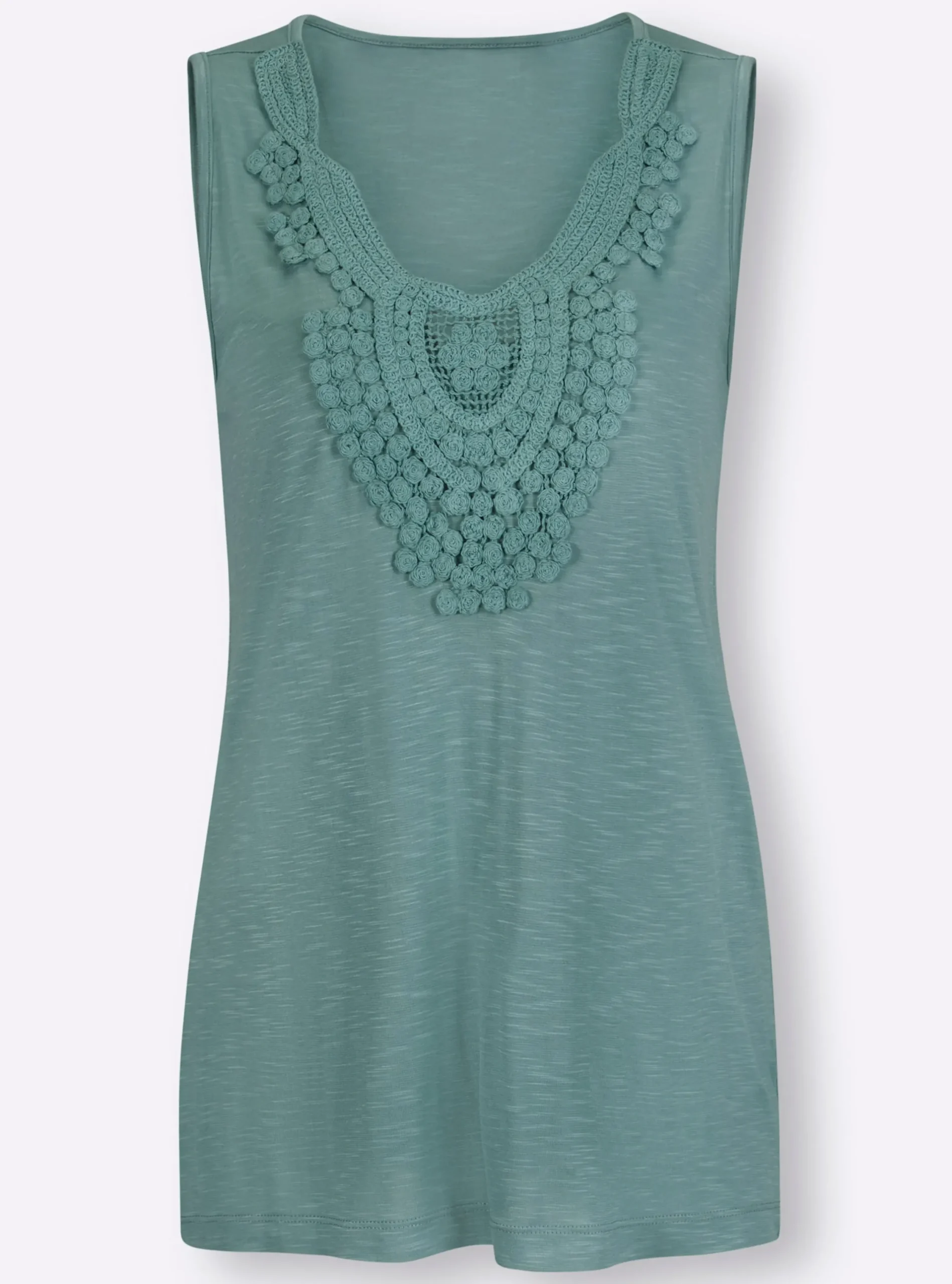 Strandmode|Shirts|heine Shirttop mit V-Ausschnitt jade
