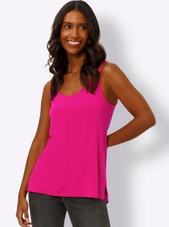 Shirts|heine Shirttop mit weitem Ausschnitt pink