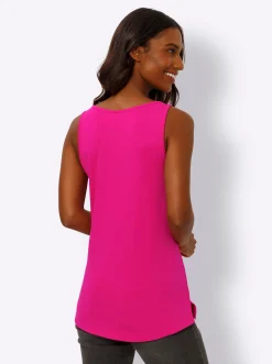 Shirts|heine Shirttop mit weitem Ausschnitt pink