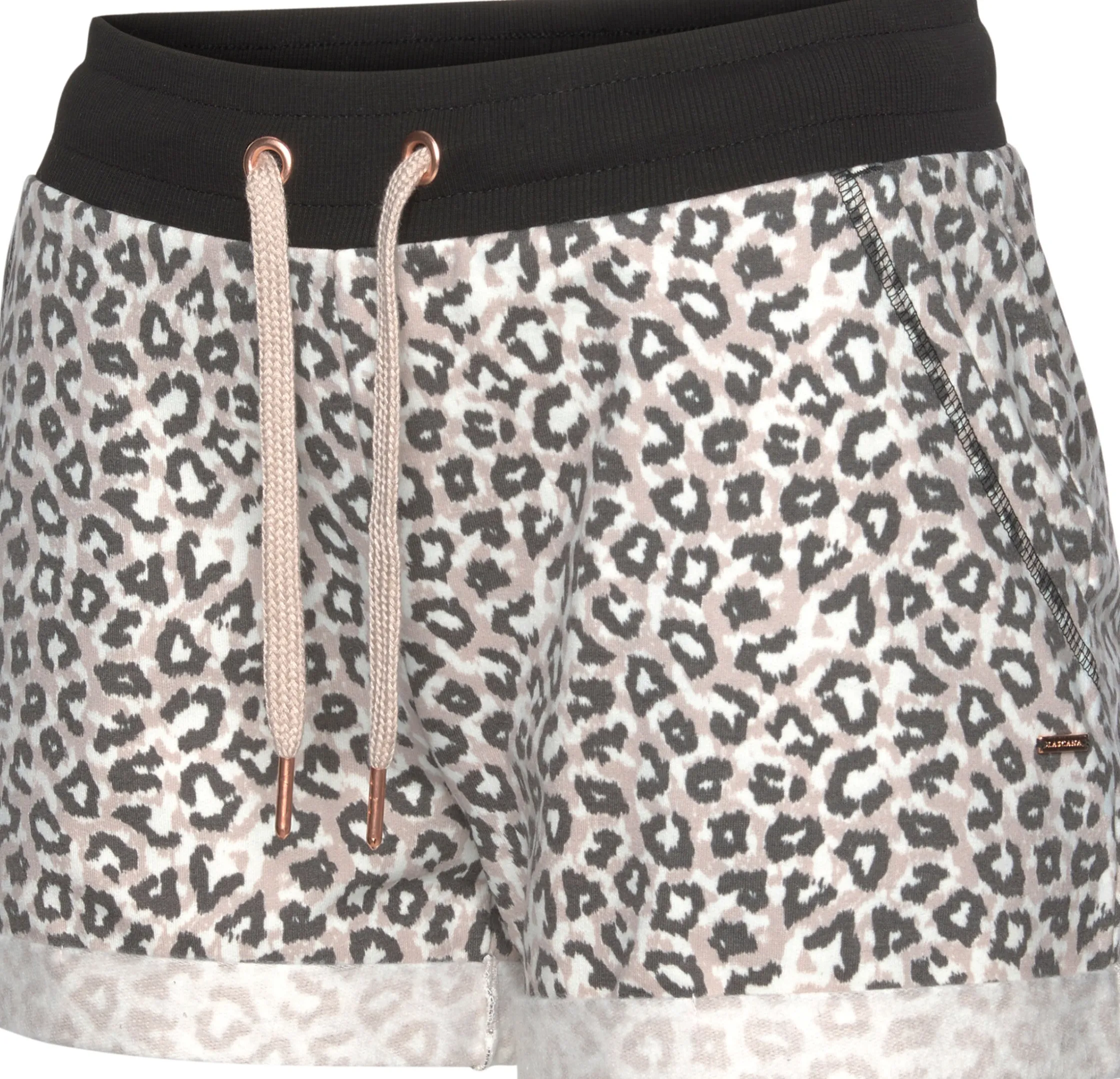 Homewear|Homewear|LASCANA Shorts beige-schwarz