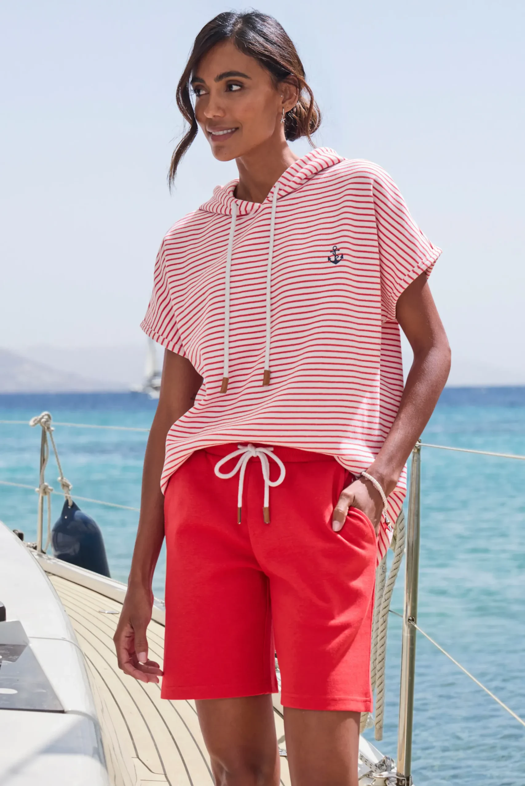 Hosen|H.I.S Shorts rot