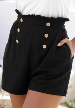 Strandmode|Hosen|LASCANA Shorts schwarz