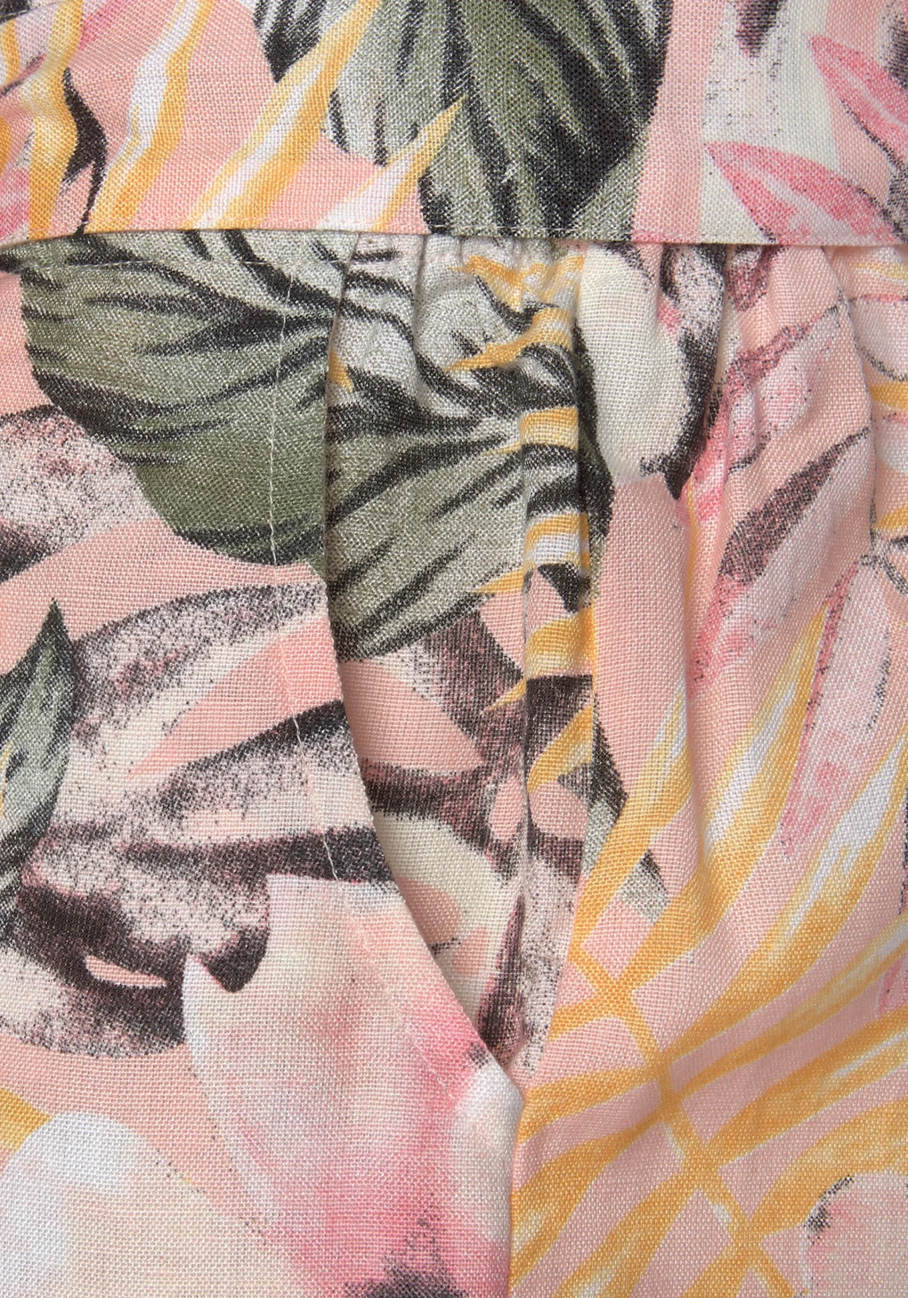 Strandmode|LASCANA Shorts apricot-bedruckt