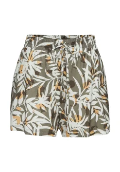 Hosen|Vivance Shorts grün-cremebedruckt