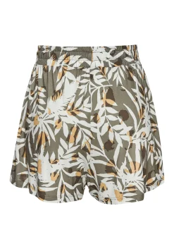 Hosen|Vivance Shorts grün-cremebedruckt