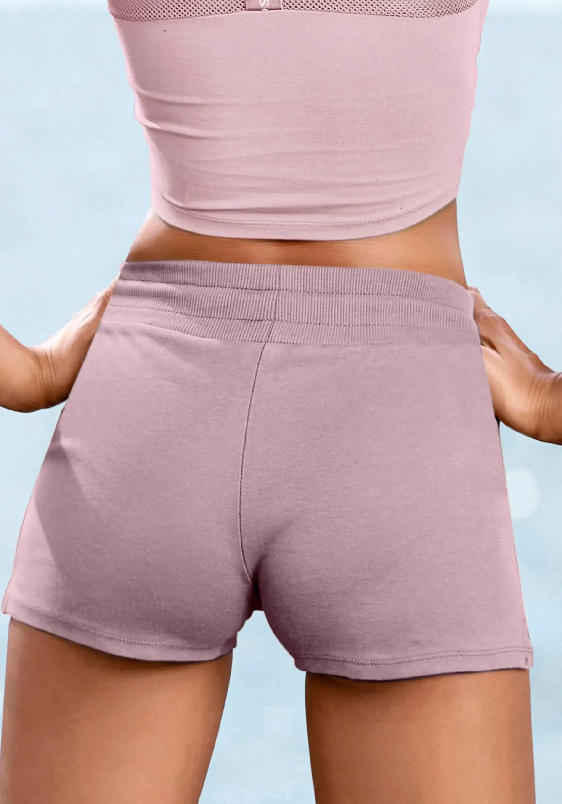 Hosen|LASCANA ACTIVE Shorts rosa