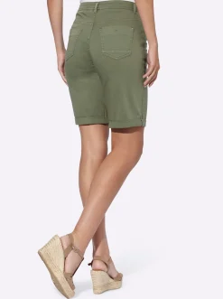 Jeans|heine Shorts in Stretch-Qualität khaki