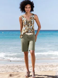 Jeans|heine Shorts in Stretch-Qualität khaki