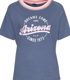 Nachtwäsche|Arizona Shorty blau-meliert-grau-meliert