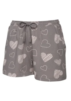 Nachtwäsche|Vivance Dreams Shorty rosa/grau