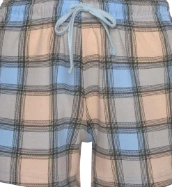 Nachtwäsche|Vivance Dreams Shorty bordeaux-kariert,kariert-hellblau