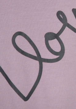 Nachtwäsche|Vivance Dreams Shorty lila,anthrazit-gemustert