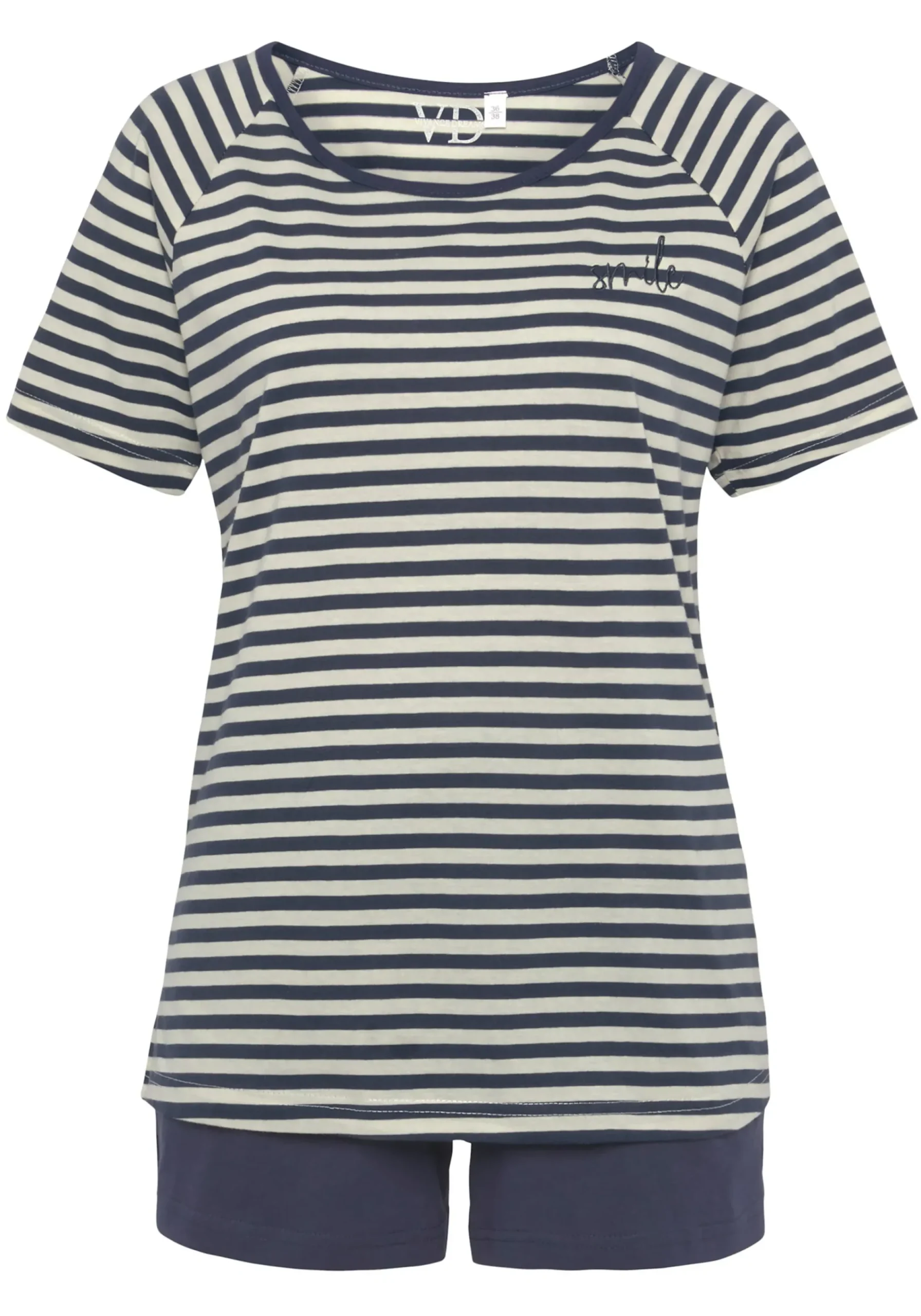 Nachtwäsche|Vivance Dreams Shorty dunkelblau